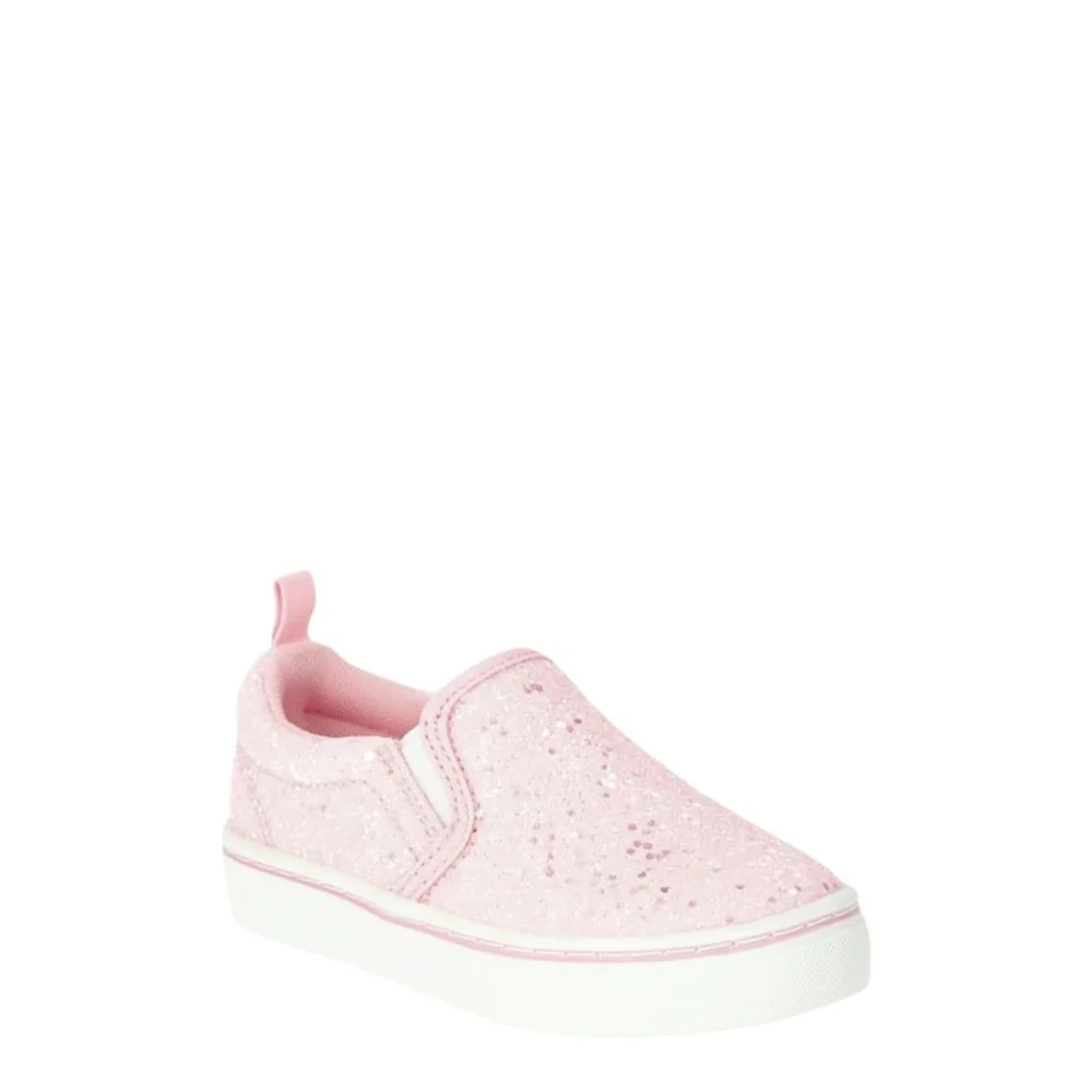 Wonder Nation Pink Sparkle Slip on Shoes Sneakers